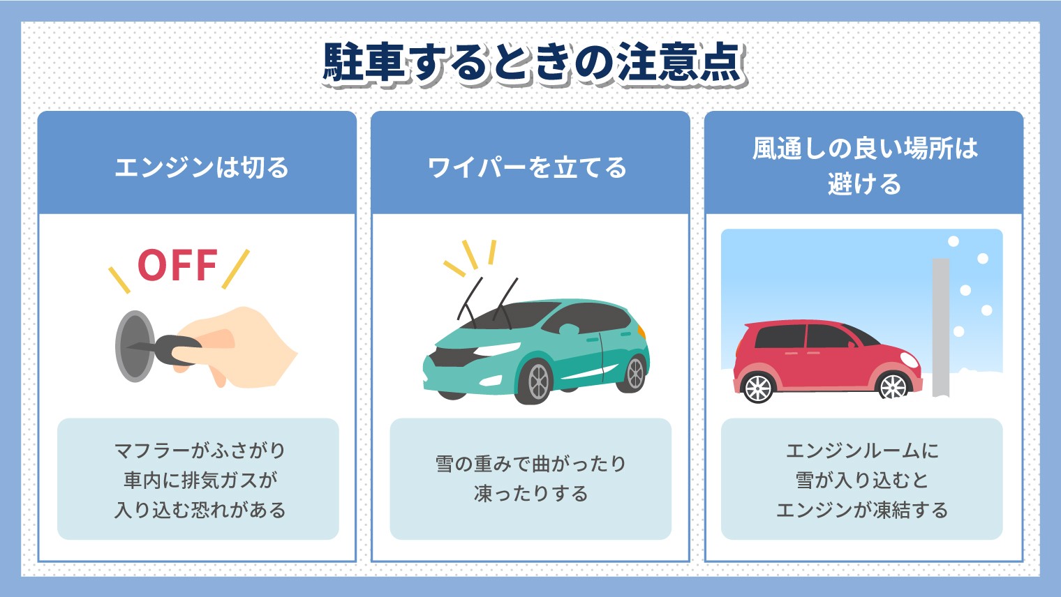 駐車する時の注意点